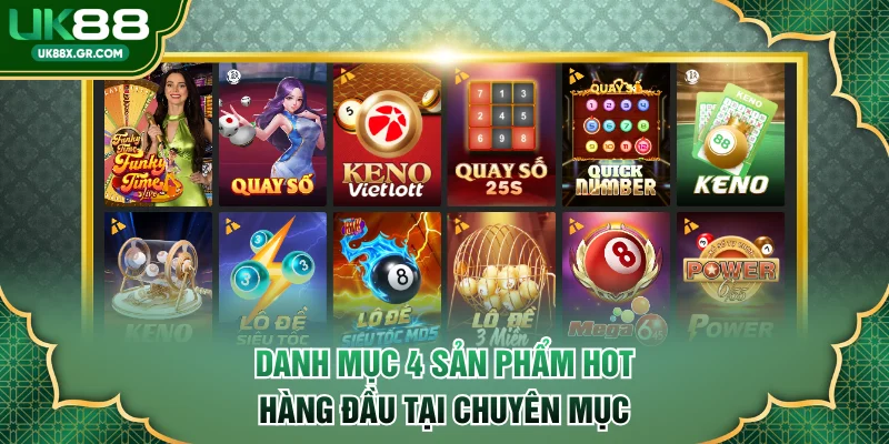 Danh mục 4 sản phẩm hot hàng đầu tại chuyên mục 