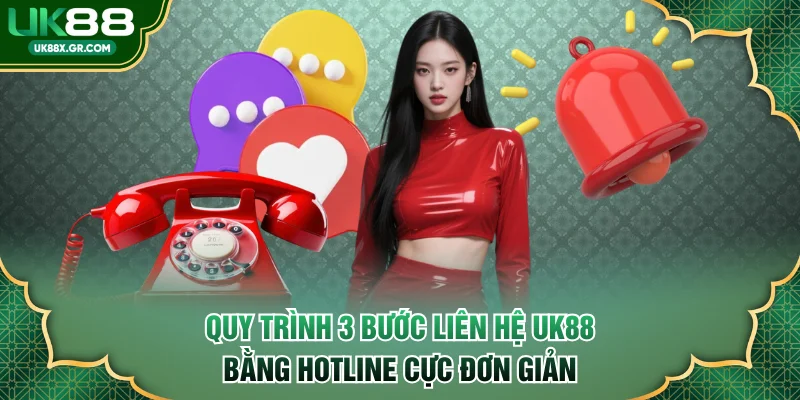 Quy trình 3 bước liên hệ UK88 bằng hotline cực đơn giản
